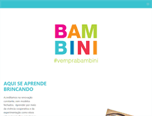 Tablet Screenshot of educabambini.com.br